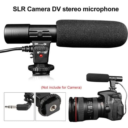 Stereo Condenser Recording Microphone Mic for PC Laptop Computer DSLR Camera микрофон