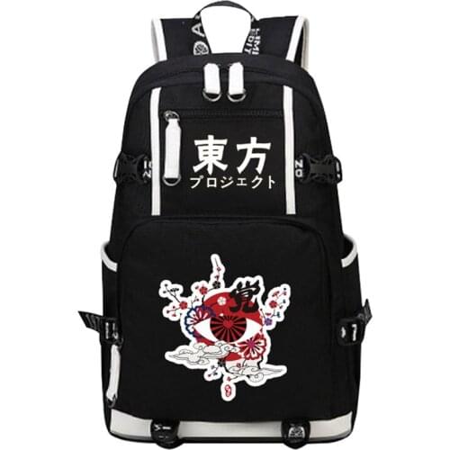TouHou Project Kirisame Marisa Cosplay Women Backpack Mochila Feminina Anime School Bags Canvas Laptop Backpack Travel Bagpack