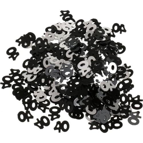 40th Milestone Party Table Decoration CONFETTI Sprinkles Age 40 Birthday