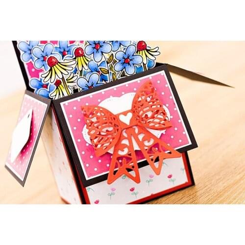 Hollow Out Bow Bowknot Dies Cut Diy Handmade Mold Paper Metal Craft Dies for Card Making Cut Dies 2021 Embossing New