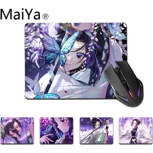 Maiya Top Quality Demon Slayer Kochou Shinobu Laptop Gaming Mice Mousepad Top Selling Wholesale Gaming Pad mouse
