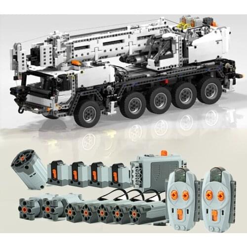 Technic Motor Power Mobile Crane Mk II Car 42009 Model Building Blocks Bricks Toys Kids gifts Compatible with Technic MOC 0853