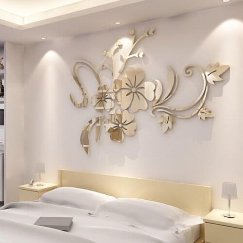 Наклейки цветы на стену Yarnee China At AliExpress