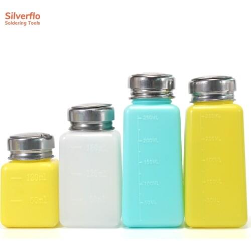 1 piece Optional 120/180/200ML Press Empty Pump Liquid Alcohol Nail Polish Remover Cleaner Bottle Dispenser Makeup Container