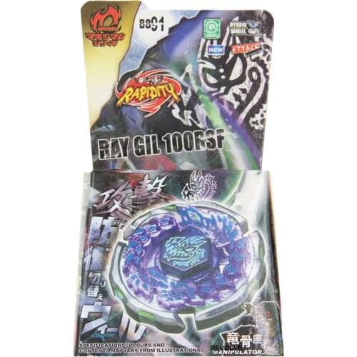 B-X TOUPIE BURST BEYBLADE Metal Fusion Toupie Ray Gil 100RSF Metal Masters BB91 Battle Top Starter 4D System DropShipping