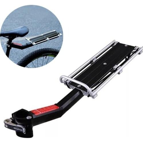 Adjustable Bike Cargo Rack Cycling Pannier Bicycle Luggage Carrier Racks Seatpost Tube Aluminum Easy to Disassemble Load 30kg