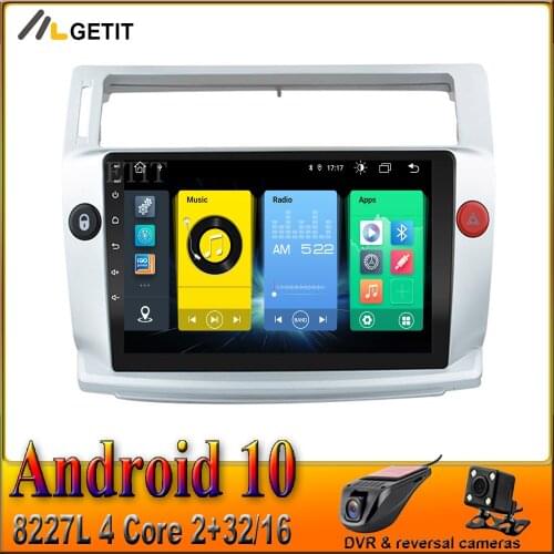 Carplay Android 11 Car Radio Auto GPS Navigation Multimedia For Citroen C4 C-Triomphe C-Quatre 2004-2009 no DVD