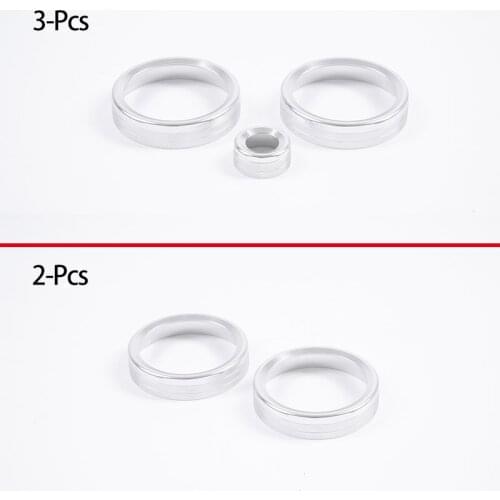 For 2021 Land Rover Discovery 5 Rear Air Conditioner Knob Ring/Front Air Conditioner Volume Knob Ring Aluminum Alloy Auto Parts