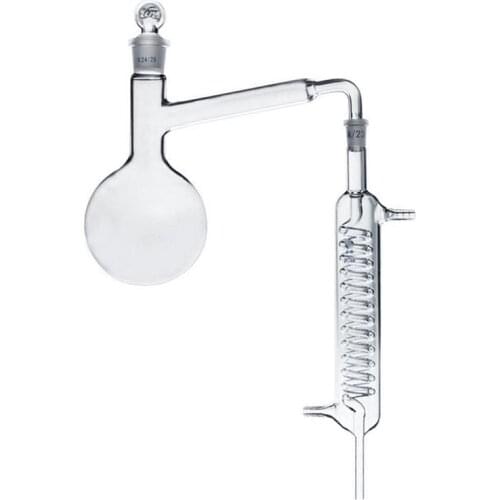 1pc Extraction Apparatus Chemistry Condenser Pipe Condensing Tube Chemistry Tool Serpentine Condenser Of Distillation Flask