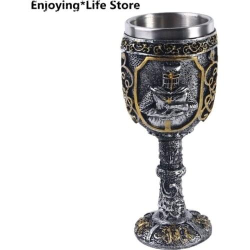 Coffee Mug Beer Mug Resin Skull Wine Glass Stainless Steel Cup Halloween Bar Home Decoration Coffee Cup