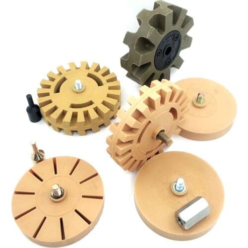 Eraser Wheel Car Decals Remover with Drill Adapter Kit Vinly sticker in Minutes Winder Wheel Tool Kit For Power & air drill