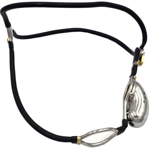 Outdoor Wear New Male Cock Cage Stainless Steel Invisible Chastity Belt Device Penis Ring Lock, Adult Game Gay Metal Sex Toys