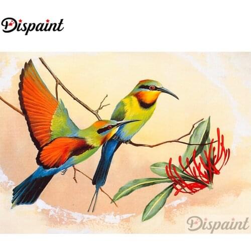 Dispaint Full Square/Round Drill 5D DIY Diamond Painting "Animal bird flower"3D Embroidery Cross Stitch Home Decor Gift A12326