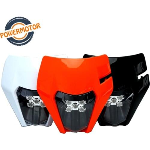 New 12V Motorcycle LED Headlight Headlamp Head Lamp Light For EXC EXCF SX SXF XC XCF XCW XCFW 125 150 250 300 350 450 530