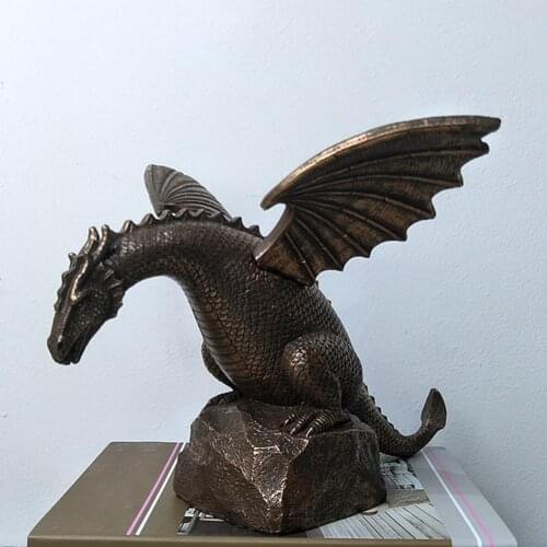 Dinosaur Ornament Creative Decorative Special Squirting Water Dinosaur Ornament Resin Decoration for Home