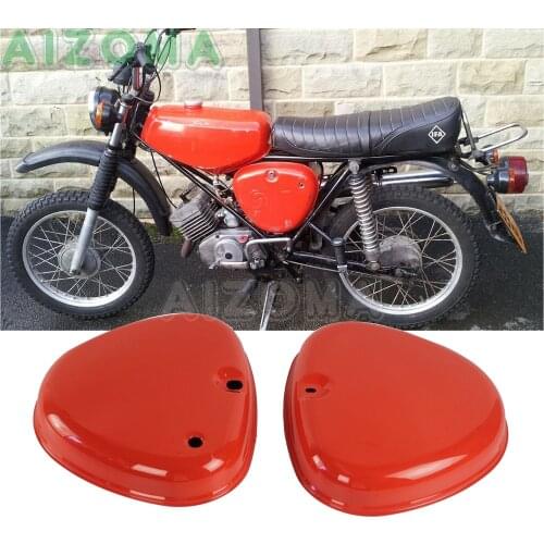 1 Pair Motorcycle Steel Front Side Cover Orange Protection Guard For Simson * S 50 / S 51/ S 70
