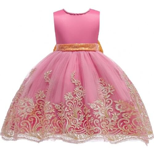 Girl dress applique puffy mesh dress wedding dress princess dress fancy party dress childrens clothing 3-10 years girl dress