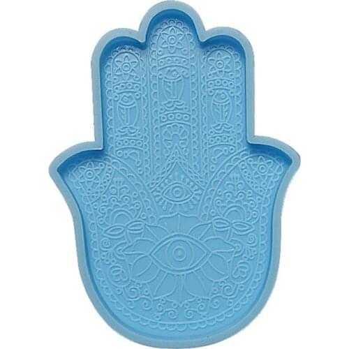 Fatima Hand Coaster Epoxy Resin Mold Palms Cup Mat Mug Pad Silicone Mould DIY Crafts Ornaments Home Decorations Casting Tools