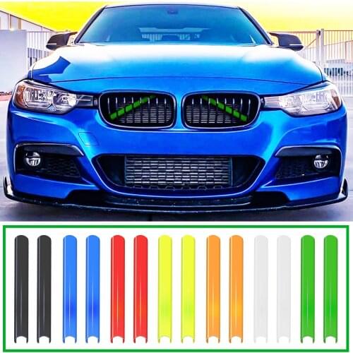 Generation Latest Front Grille Decoration For BMW F30 F32 3 4 Series Sport Style Strip Cover Frame Car Decorations Stickers 2Pcs