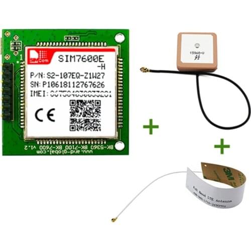 In stock! SIMCOM SIM7600E-H breakout broad 4G LCC LTE Cat4 module for EMEA/Korea/Thailand compatible with the SIM7500 sim7600