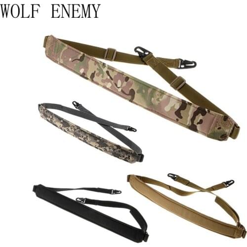 High Quality 2 Point Rifle Sling Adjustable Bungee Tactical Airsoft Gun Strap Paintball Gun Sling for Hunting