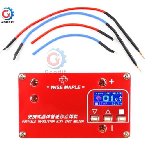 DC 12V portable TRANSISTOR MINI spot welder with liquid crystal display wm-2