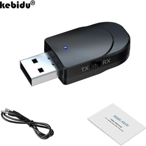 2 Audio Models Bluetooth Transmitter + Bluetooth Receiver 5.0 Wireless Mini Stereo Music Audio Adapter Audio 3.5mm AUX RCA USB