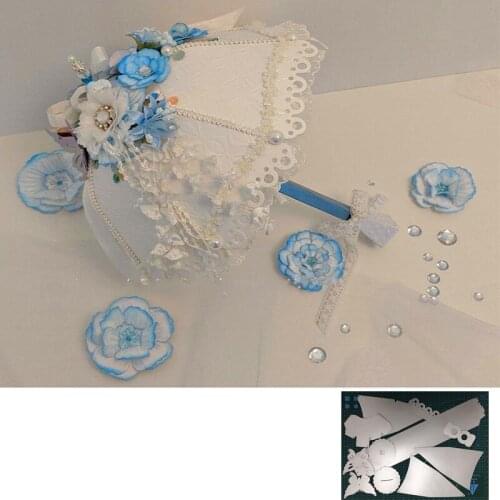 3D Umbrella Metal Cutting Dies For DIY Scrapbooking Album Paper Cards Decorative Crafts Embossing Die Cuts New