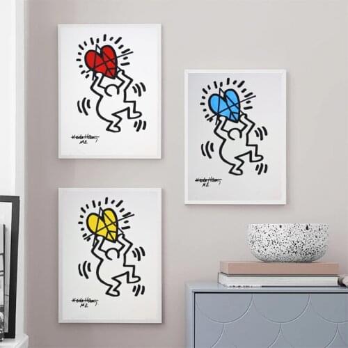 Cartoon Abstract Love Villain Art Canvas Painting for Living Room Wall Posters Prints Nordic Bedroom Home Decoration Pictures