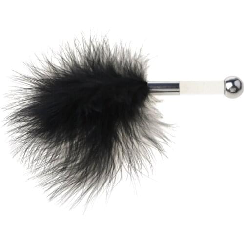 Butt Plug with Feather Female Masturbating Mini Steel Ball Stick Couples Flirting Foreplay Adult Games Sex Toys 68UD