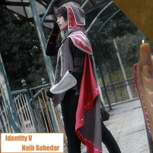 Anime Identity V Naib Subedar Game Cosplay Costume Coat Pants Daily Men Carnival Party Uniform Brand New