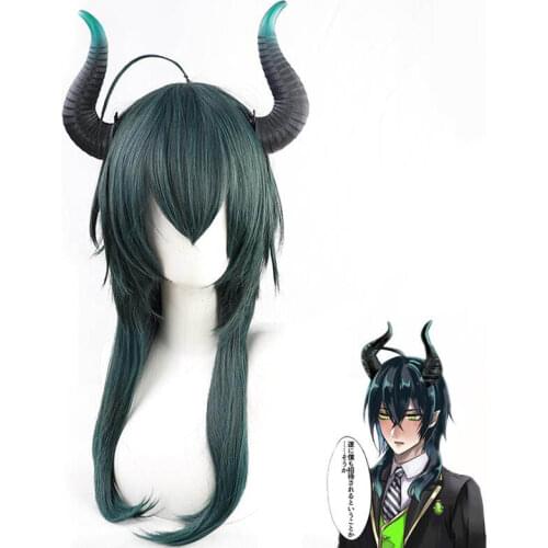 Anime Blue Mixed Long Cosplay Twisted-Wonderland MALLEUS DRACQMA Heat Resistant Synthetic Hair Carnival Halloween Party