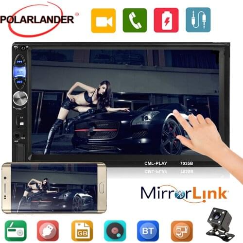 Bluetooth polarlander Mirror Link MP5 Player Car Radio 2din Autoradio for Android Touch Screen 7