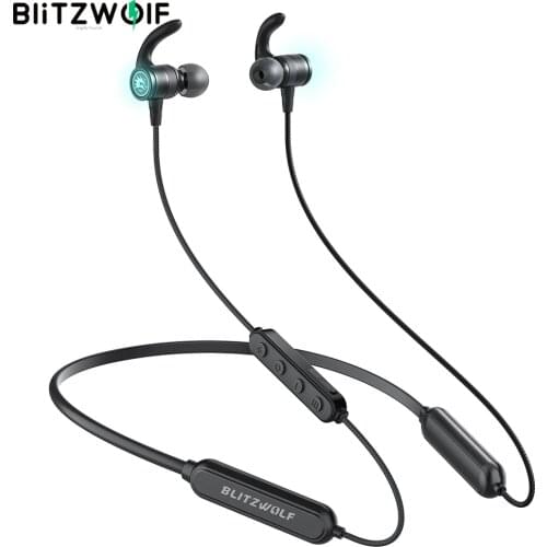 BlitzWolf BW-FLB1 bluetooth 5.0 Gaming Wireless Earphones Neckband In-ear Low Latency Sport Game Earphone Earbuds with Mic