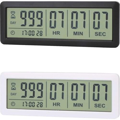 Big Digital Countdown Days Timer Clock - 999 Days Count Down Clock Timer for Graduation Lab Kitchen