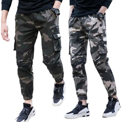 Mens Jogger Thin Multi-Pocket Pencil Harem Pants 2020 Men Camouflage Military Pants Loose Comfortable Cargo Trousers Camo pants