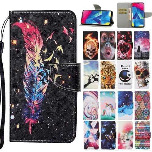 Flip Wallet Leather Case For OPPO A5 A9 2020 A3S C1 A5 A12E A7 A5S A12 A11K A15 Phone Card Holder Stand Book Cover Painted Coque