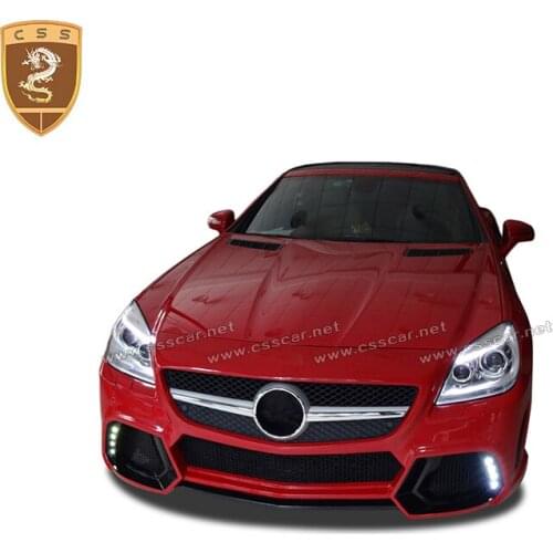 CSSYL Exclusive Supply SLK R172 Front Bumper For 12-14 Benz SLK Class Change Wald Style FRP Material Front Rear Bumper Decorate