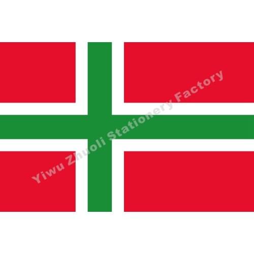 Denmark Bornholmsflaget Flag 150X90cm (3x5FT) 120g 100D Office/Activity/parade/Festival/world cup/Home Decoration