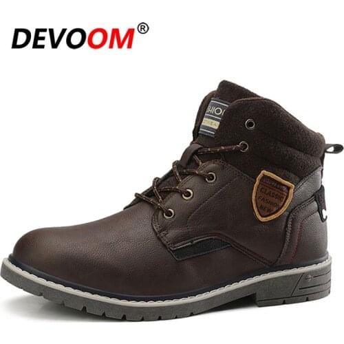 DEVOOM Mens Winter Boots