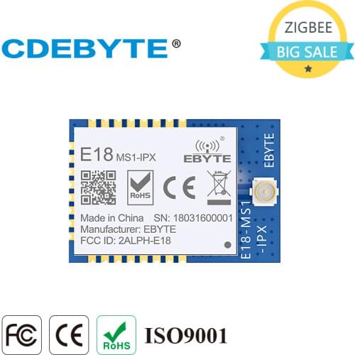 E18-MS1-IPX Zigbee IO CC2530 2.4Ghz 2.5mW IPX Antenna IoT uhf Mesh Network Wireless Transceiver Transmitter Receiver RF Module
