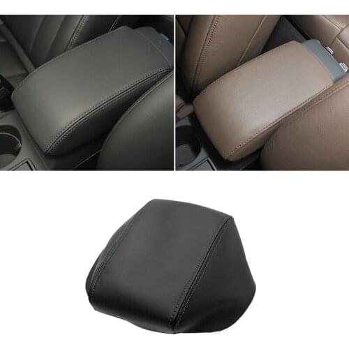 Armrest Leather Cover For Audi Q3 2013 2014 2015 2016 2017 2018 Car Interior Center Control Armrest Box Cover Sticker Trim