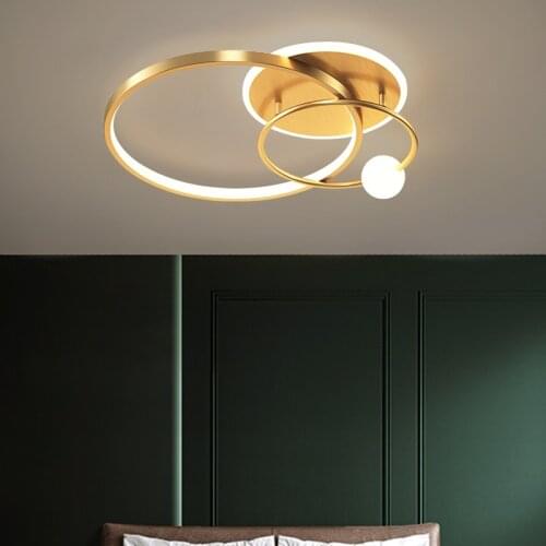 New design Circle Ceiling light for Bedroom Kitchen Dining room Living room LED Ceiling lamp Chandelier light Aluminum fixtures