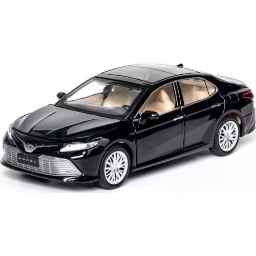 1: 32 Simulation 8th Generation Toyota Camry Alloy Car Model Decoration Childrens Toy Birthday New Year Christmas Gift Black