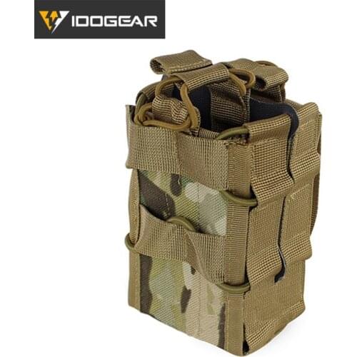 IDOGEAR MOLLE Modular Double Magazine Tactical Pouch Mag Pouch 5.56mm Airsoft Gear Tacitcal Molle Pouch 3539