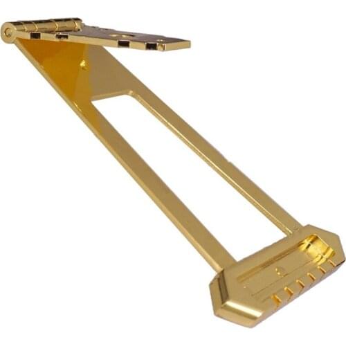 A Set Of Semi Hollow Golden Jazz Guitar 6 String Archtop Tailpiece Bridge For Electric Guitar Accessories