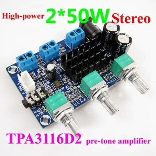NEW 1PC TPA3116D2 2.0 CH Class D 50W+50W High Power Stereo Digital Amplifier Board 50W*2