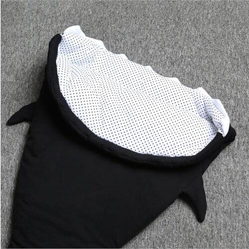 Autumn winter baby shark sleeping bag mother and child supplies baby quilts for children to prevent kicking