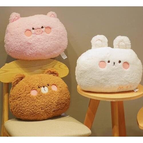 Frog Tiger Animal Pillow Kawaii Cute Girl Gift Waist Cushion Pillow Sofa Cover Pillow Children Halloween Throw Pillow