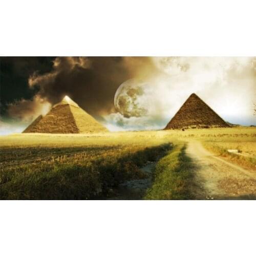 Full Round drill 5D DIY Diamond embroidery Landscape Pyramid Diamond Painting Cross Stitch Rhinestone Mosaic decoration